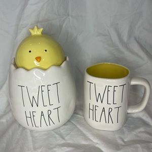 Rae Dunn TWEET HEART Canister & Mug Set